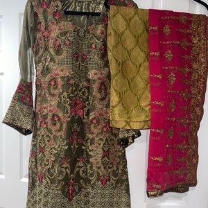 Maria B MBroidered collection 3 pc suit, wedding, parties